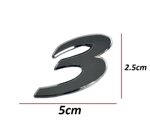 3 Arka Bagaj Yazısı (3 Rakamı)